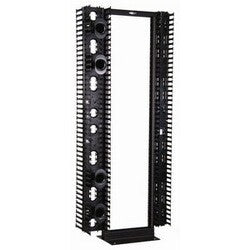 Great Lakes Case & Cabinet Co VCMP-88FR | Vertical Cable Manager, 84 Inch H X 8 Inch W X 16 Inch D, Front and Rear Channel, Black
