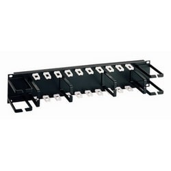Great Lakes CM-08 | Standard Cable Organizer, 4 Front Horizontal Rings (1.75"W X 3.75"D), 4 Front Vertical Rings (1.75"W X 3.75"D), 2 Rmu