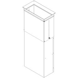 Great Lakes GL-EC-42-3246 | Exhaust Chimney, 32-46"H, Use With 42"D Es Cabinets