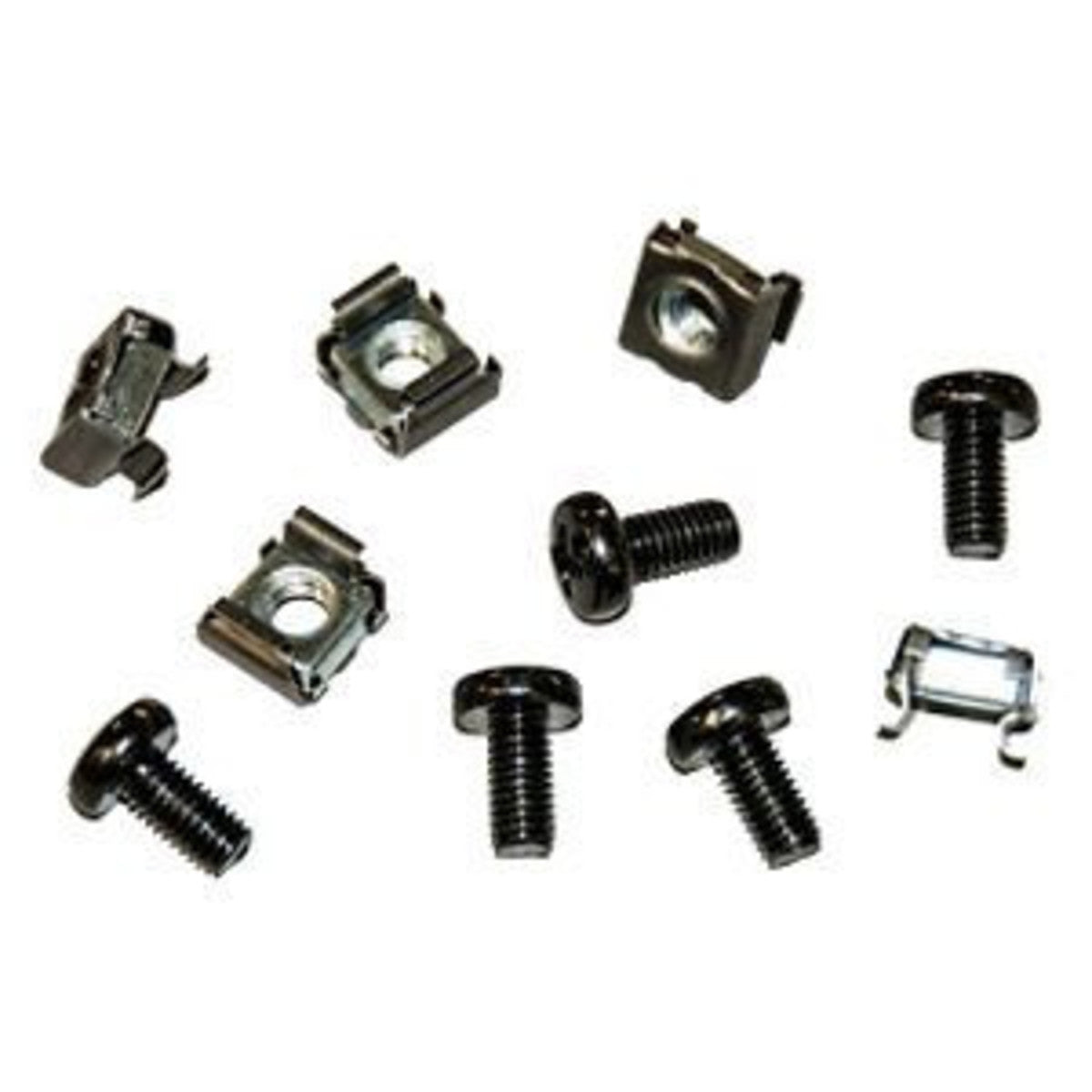 Great Lakes Case & Cabinet Co HDW-105-25 | Package of 25 M6 Cage Nuts With 12mm, M6 Screws