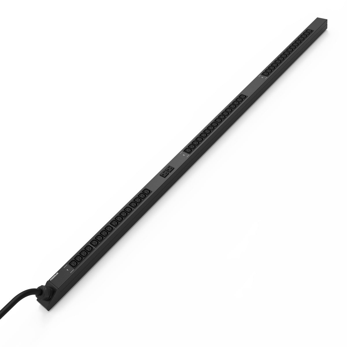 Great Lakes Case & Cabinet Co GL7103 | Rack PDU Basic, 72 Inch, 20A, 3P 120/208V, Nema L21-20P, 48-C13 2 5-15R, Carbon
