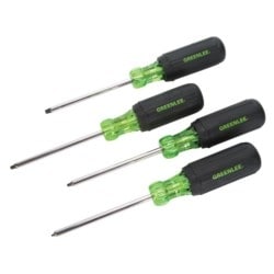 Greenlee 0353-01C | Driver Set, Square Tip 4 Pieces
