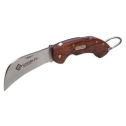 Greenlee 0652-28 | Knife, Fold-Hawk Bill (2-5/8 Stainless Steel, Wood, Pop)