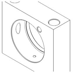 Greenlee 16745 | Cylinder Block, For 1737 Rigid Conduit Bender