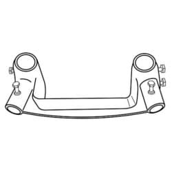 Greenlee 21541 | Bending Table Leg Support Unit, With (1) Leg Support And (6) 1/2"-13 Unc Cadmium Plated Hex Head Cap Screw