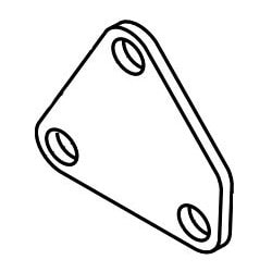 Greenlee 23524 | Emt/Imc Roller Support Unit Plate, 1-1/2", For 555C Electric Bender