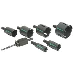 Greenlee 830Q | 9-Piece Quick-Change Hole Saw Set with 7/8" - 2-1/2" Saws