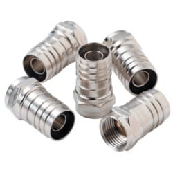 Greenlee PA9676 | Connectors, Cable Tv "F", Rg59 Hex Crimp, 10-Pack