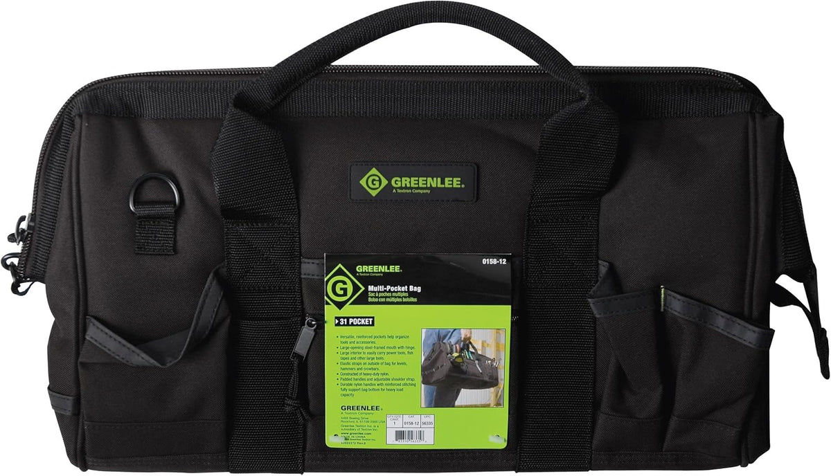 Greenlee-Textron 0158-12 | Multi-Pocket Bag, Heavy Duty, 18"