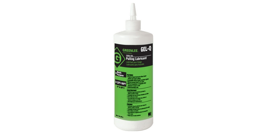 Greenlee-Textron GEL-Q | Cable Pulling Lubricant, Polymer, 1 Quart Squeeze Bottle