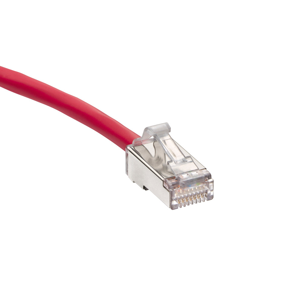 Leviton H6A10-10R | Cat 6A High-Flex Patch Cord, 10 feet (3.0 m), red