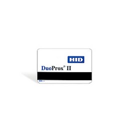HID Global Corp 1336LGSSN | Duoprox Ii Card, PVC, Front: White PVC with Gloss Finish, Back: Standard Duoprox Ii Artwork Gloss Finish