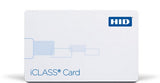 HID Global Corp 2000CGGNV | Iclass Card, 2K Bits (256 Bytes) with 2 App Areas, Unprogrammed, Front: Plain White Gloss Finish, Back: Plain White Gloss Finish, No Print Card Numbering, Vertical Slot Punch