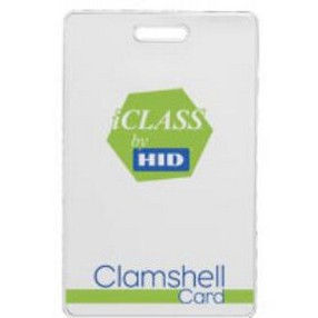 HID Global Corp 2080CMSSV | iCLASS Clamshell Card, 2K Bits (256 Bytes) with 2 App Area