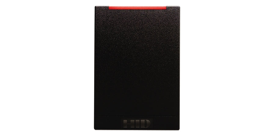 HID Global Corp 920NHRNEK0043W | pivCLASS Reader, R40-H, Wall Switch, 1 Beep, Black