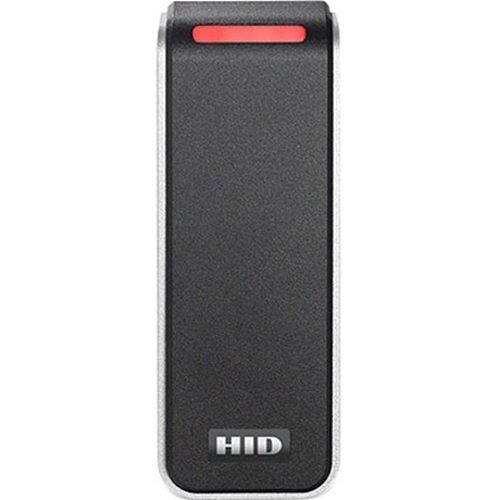 HID 20NKS-00-000000 | Signo 20 Mullion Reader, 13.56MHz and 125kHz, OSDP/Wiegand, Pigtail, Mobile Ready, Black with Silver Trim