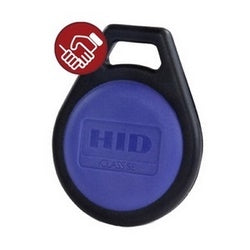 HID Global 3250PNNSN-PACK50 | Access Control, Credentials, Iclass Se Keyfob 2K/2, Prog Iclass, Black With Blue Hid, Seq. Iclass #, Pack 50 Per Box