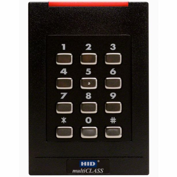 HID Global Corp 921PBNTEKE0000 | Proximity Card Reader with Keypad Single Gang