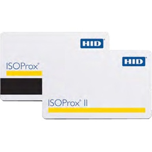 HID Global Corp 1386LGGBV | Isoprox Ii Card, PVC, Front: White PVC with Gloss Finish, Back: White PVC with Gloss Finish