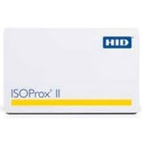 HID Global Corp 1586LGGSV | Isoprox Ii Card, Polyester/PVC, Front: White PVC with Gloss Finish, Back: White PVC with Gloss Finish