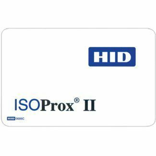 HID Global Corp 1586LGGMN | Isoprox Ii Card, Polyester/PVC, Front: White PVC with Gloss Finish, Back: White PVC with Gloss Finish