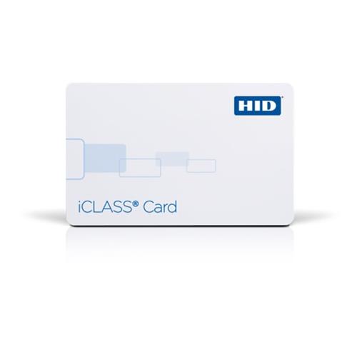 HID Global Corp 2000PGGMN | Contactless Smart Card, Programmed With Standard Iclass Access Control, Sequential Matching Encoded/Printed, No Slot Punch, Front/Back Packaging, 2K Bit, Plain White, Gloss