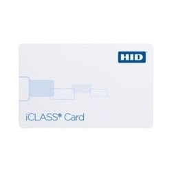 HID Global Corp 2000PGGMN | Contactless Smart Card, Programmed With Standard Iclass Access Control, Sequential Matching Encoded/Printed, No Slot Punch, Front/Back Packaging, 2K Bit, Plain White, Gloss