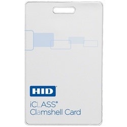 HID Global Corp 2080CMSSV | iCLASS Clamshell Card, 2K Bits (256 Bytes) with 2 App Area