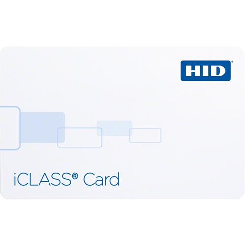 HID Global Corp 2100PGGAN | Iclass Card, 2K Bits (256 Bytes) with 2 App Areas, Programmed with Std Iclass Access Control App, Front: Plain White Gloss Finish, Back: Plain White Gloss Finish, Sequential Matching Encoded/Print, No Slot Punch