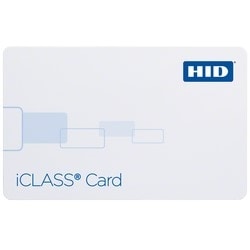 HID Global Corp 2003HPGGMV | Iclass Card, 32K Bits (4K Bytes) App Areas 16K/2/16K/1, Programmed with Sio & Std Iclass Access Control App, Front: Plain White Gloss Finish, Back: Plain White Gloss Finish, Sequential Matching Encoded/Print, Vertical Slot Pun