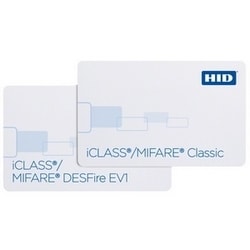 HID Global Corp 2433PKGGMNN | Credentials, Cards, Composite Iclass 32K (16K/2/16K/1) Desfire Ev1 8K, Prog. Iclass, F-Gloss, B-Gloss, Matching Iclass, No Slot, No Desfire, Lam