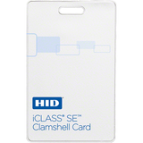 HID Global Corp 3350PMSMV | Iclass Se Clamshell Card, 2K Bits (256 Bytes) with 2 App Areas, Prog with Sio, Front: White Vinyl with Matte Finish, Back: Base with Molded Hid Logo, Seq Match Encoded/Print, Vertical Slot Punch
