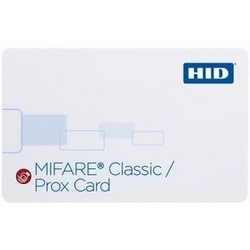 HID Global Corp 3500RGGMNN | Credentials, Cards, Hid Mifare/Prox 1K Se, Prog., F-Gloss, B-Gloss, Matching Prox, No Slot, No Mifare
