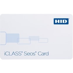 HID Global Corp 5005PGGNN | Iclass Seos Card, 16Kb, Prog with Sio, Front: White with Gloss Finish, Back: White with Gloss Finish