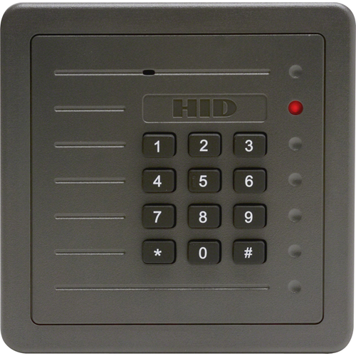 HID Global Corp 5352AGK00 | Finished Wall Reader, Proxpro Serial, Gray, Keypad