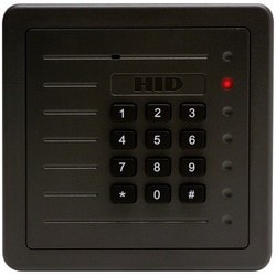 HID Global Corp 5355ABK00 | Proximity Card Reader, 10 To 28.5 Volt Dc, 5" Width X 5" Height X 1" Thk, Beige, With Keypad, Terminal Strip