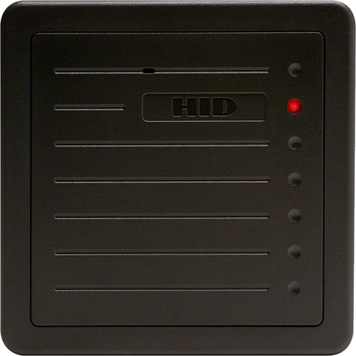 HID Global Corp 5355AGN00 | Proximity Card Reader, Versatile, 8" Read Range, 125 Kilohertz, 00 Configuration, 10 To 28.5 Vdc, 5" Length X 5" Width X 1" Height, Polycarbonate, Charcoal Gray