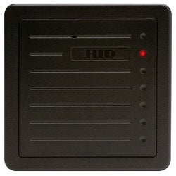 HID Global Corp 5355AGN00 | Proximity Card Reader, Versatile, 8" Read Range, 125 Kilohertz, 00 Configuration, 10 To 28.5 Vdc, 5" Length X 5" Width X 1" Height, Polycarbonate, Charcoal Gray