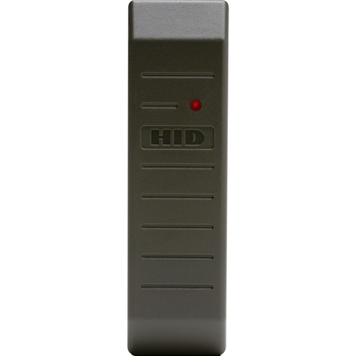 HID Global Corp 5365EGP00 | Proximity Card Reader, Mullion Mount, 5.5" Read Range, 125 Kilohertz, 00 Configuration, 10 To 28.5 Vdc, 6" Length X 1.7" Width X 1" Height, Polycarbonate, Charcoal Gray
