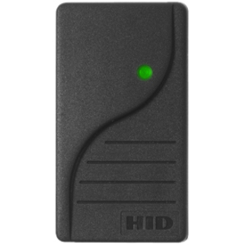 HID Global Corp 6008B2B07 | Finished Wall Reader, Proxpoint Clock & Data, Designer Gray, Cable