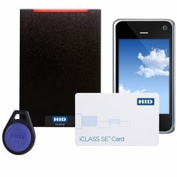 HID Global Corp 930NTNTEG0001F | iCLASS Reader, R30, Terminal Strip Connection, Host Control Led, 1 Beep, Gray Bezel