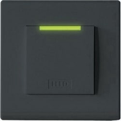 HID Global Corp 95ANNNTEG2037P | iCLASS Reader, R95A Decor, Terminal Strip Connection, Host Control Beep, Gray Bezel