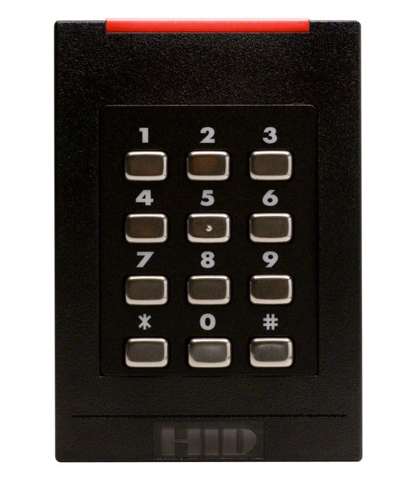 HID 921NTNNEK000BL | multiCLASS SE RK40, Smart Card Reader, Wall switch Keypad
