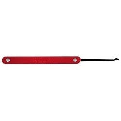 HPC Inc H-CLPX-16R | Lock Pick, Rake, 0.022" Thickness, Red Aluminum Handle, with Spring Steel Tip