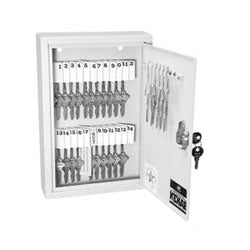 HPC Inc H-KEKAB-30 | Key Cabinet, 30 Key, 5 Wafer Cam Lock, White Plastic Single-Tag, 8" Width x 2.5" Depth x 12" Height, Powder Coated Steel