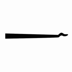 HPC Inc H-LPX-15 | Lock Pick, Medium Rake, 0.022" Thickness, Spring Steel, with Stainless Steel Handle