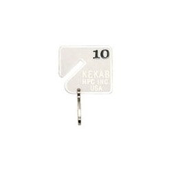 HPC Inc H-NT-101-120 | Key Tag, 101 to 120 Numbered, White, with Snap Hook, 20 each per Pack