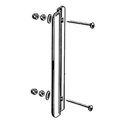HPC Inc H-OVDG-14 | Door Guard Plate, 9/16" Offset, 1/8" Width x 14" Height, Satin Stainless