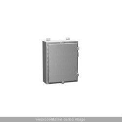 Hammond Manufacturing 1418N4S16ER8 | NEMA 4X Wallmount Enclosure with Panel, 20" x 24" x 8", 316 Stainless Steel