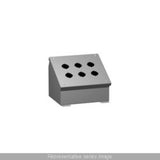 Hammond Manufacturing 1490G6 | NEMA 12 PB Consolet, 6 Push Buttons, 30.5mm, Steel/Gray